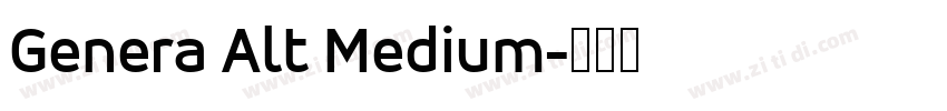 Genera Alt Medium字体转换 Genera Alt Medium字体转换